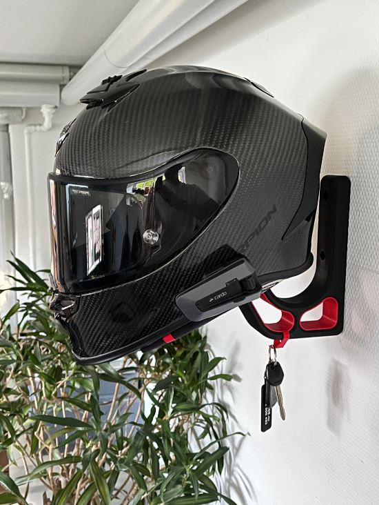 Elite Helmet Hub - Suporte de Capacete/Chaves/Casaco de Parede